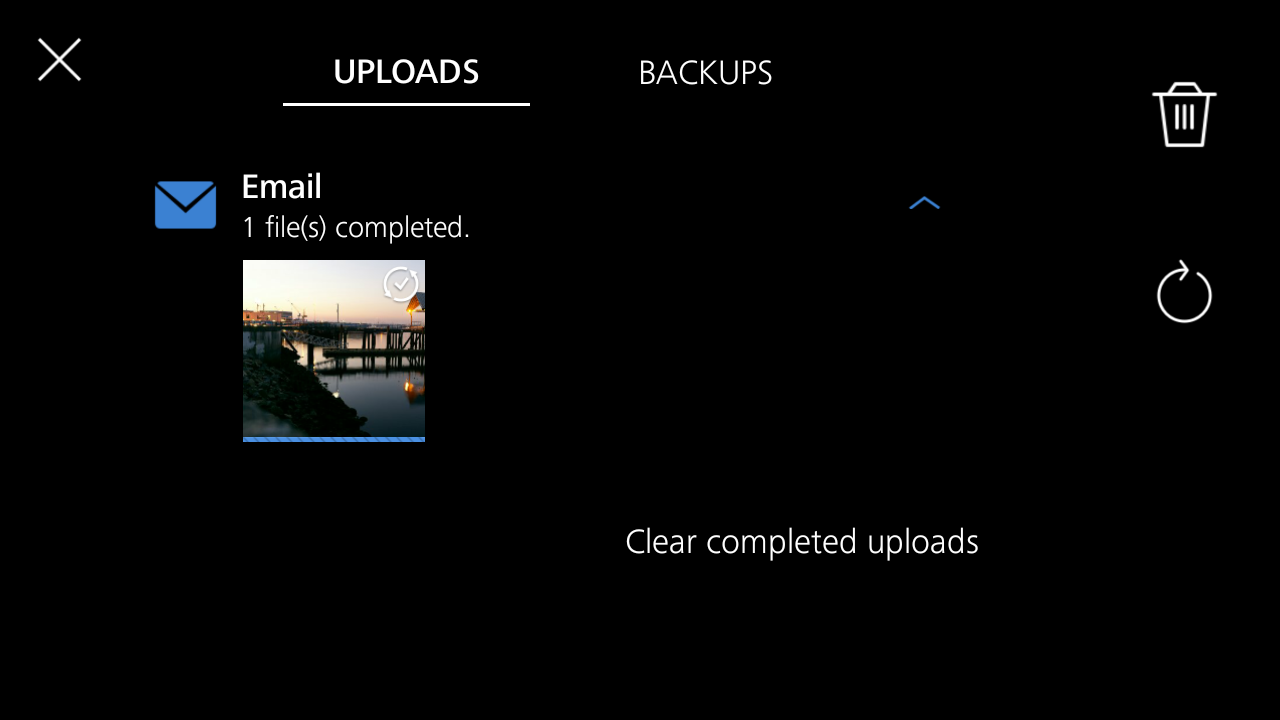 My upload/backup isn’t working. Where can I check the status?