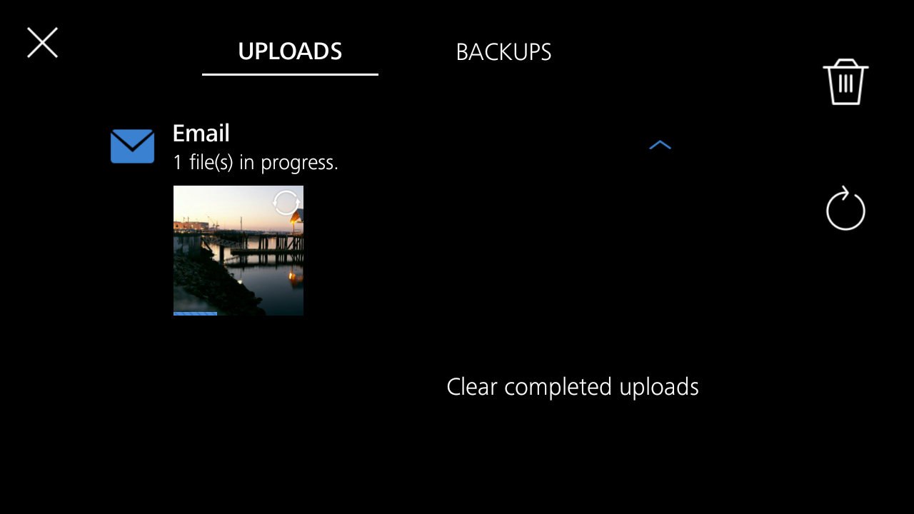 My upload/backup isn’t working. Where can I check the status?