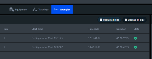 Backing up Tracking Data
