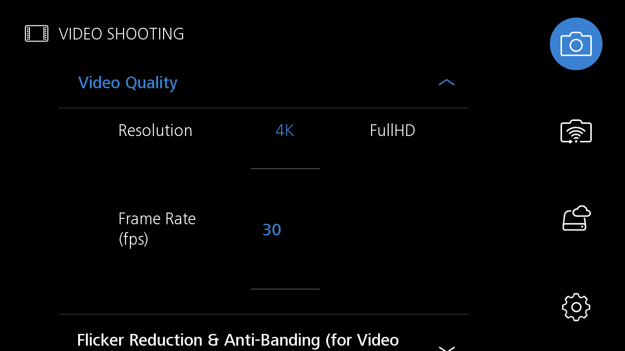 Does the camera support video recordings at 4K resolution?