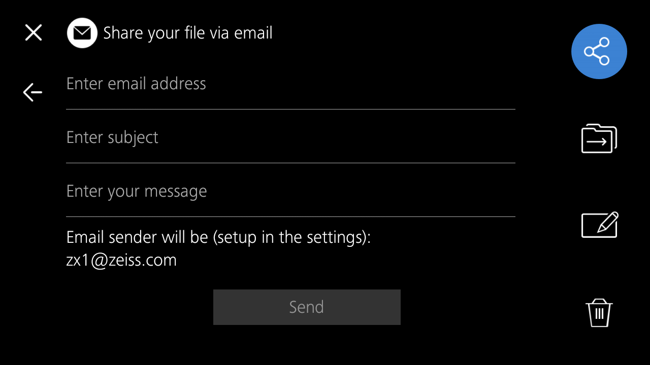 Can I share my pictures via E-Mail?