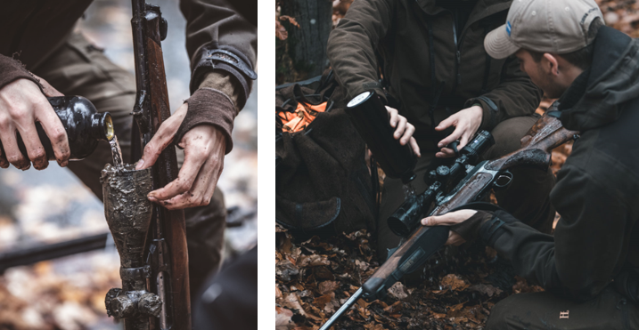 What is the best way to clean the lenses of ZEISS riflescopes?