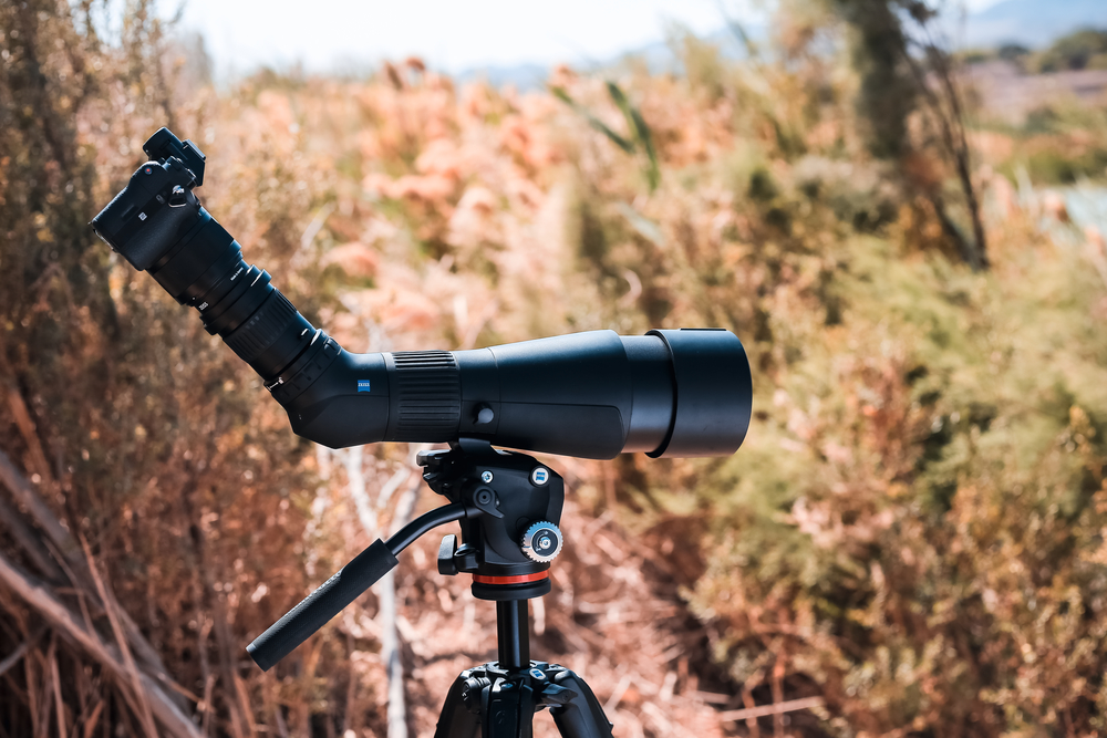 What are the warranty terms for ZEISS spotting scopes in North America?