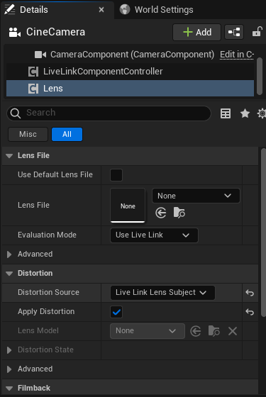 Adding Tracking Data To A Camera
